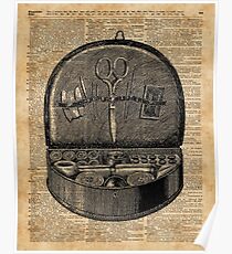 Sewing Tools Dictionary Art Poster