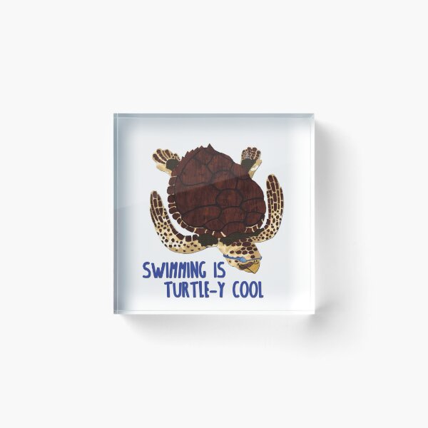 Item preview, Swimming is Turtle-y Cool! designed and sold by Ben Doney.