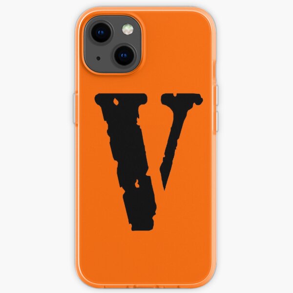 Vlone logo Black On Yellow iPhone Soft Case