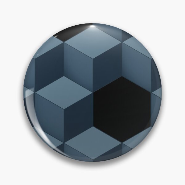 Item preview, Simple 3D blue cubes pattern designed and sold by holdmypixels.