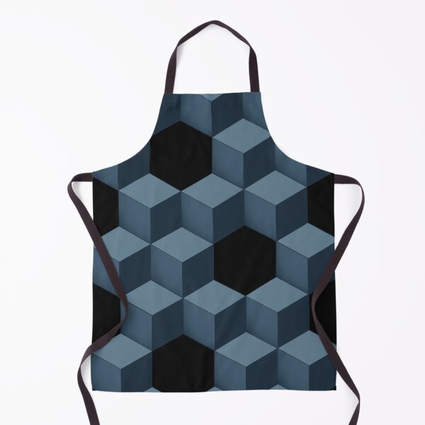 Item preview, Simple 3D blue cubes pattern designed and sold by holdmypixels.