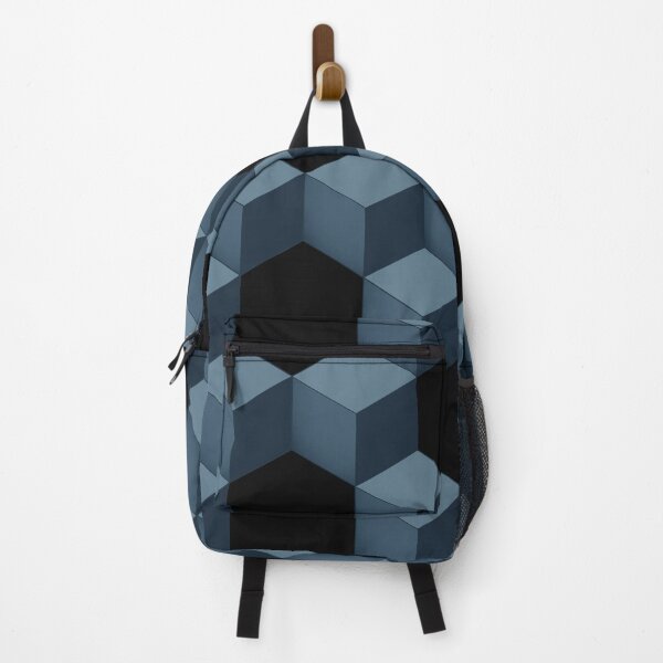 Item preview, Simple 3D blue cubes pattern designed and sold by holdmypixels.