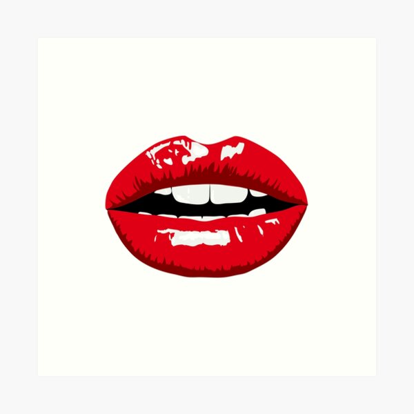 Pouty Lips Art Print For Sale By Fourretout Redbubble