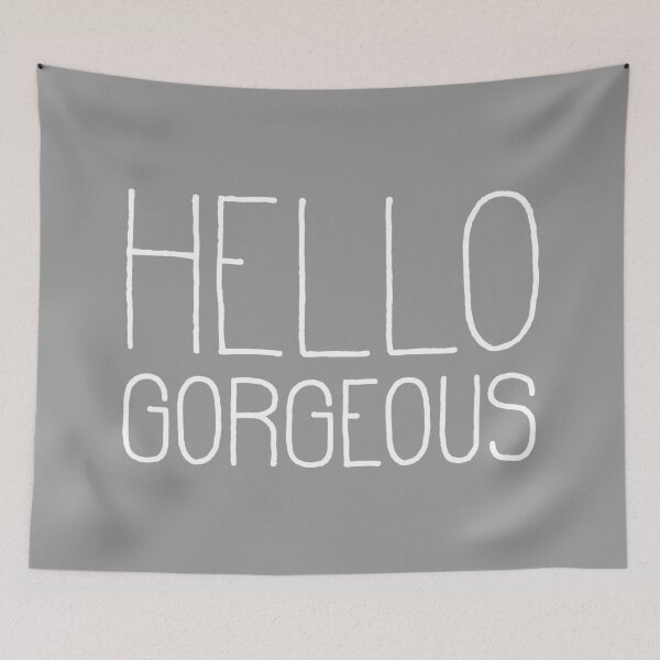 Item preview, Hello Gorgeous Grey designed and sold by La Chic.