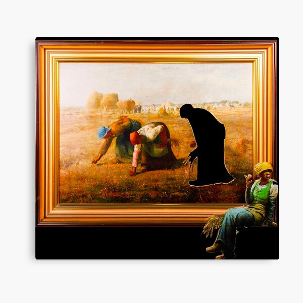 Banksy Painting Agency Job - Interpretation der Gleaner von Jean Francois Millet Leinwanddruck