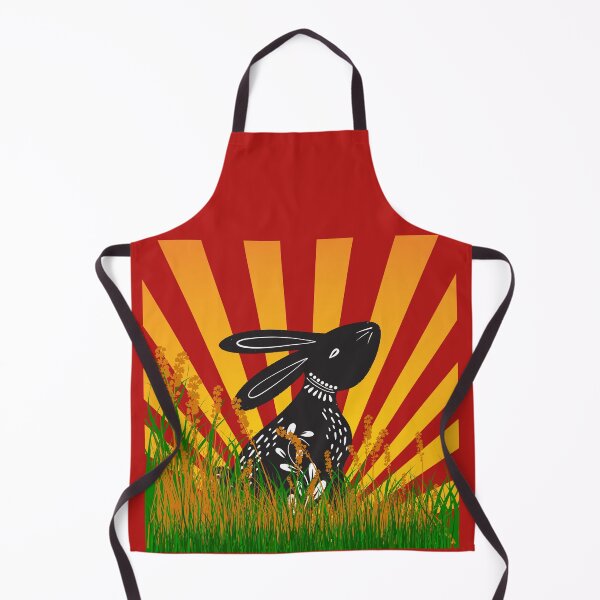Item preview, Totem rabbit in tall grass designed and sold by Ashley Dennis.