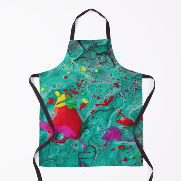 Item preview, Color flow turquoise red speckles designed and sold by amagaclothing.