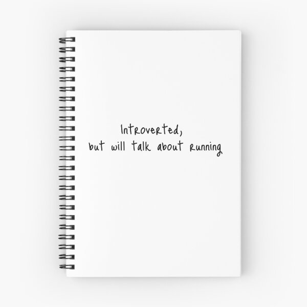 Item preview, Introverted, but will talk about running designed and sold by IntrovArtDesign.