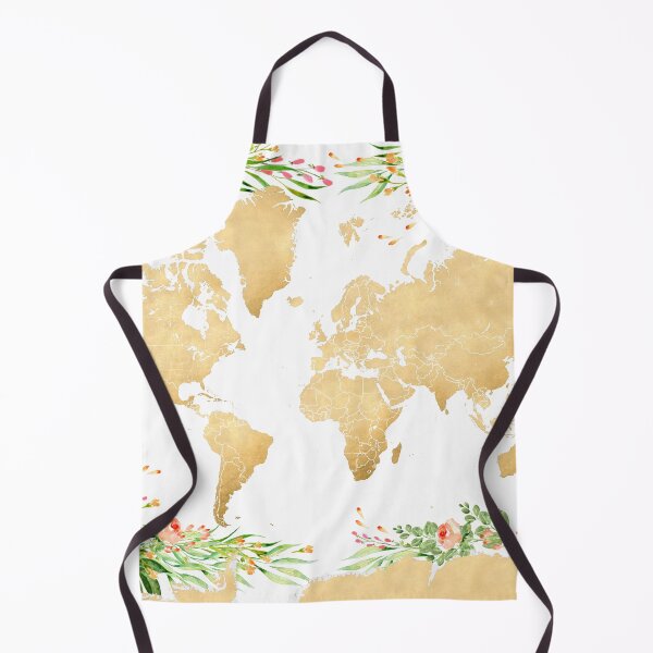Item preview, Floral bohemian world map, Blythe designed and sold by blursbyai.