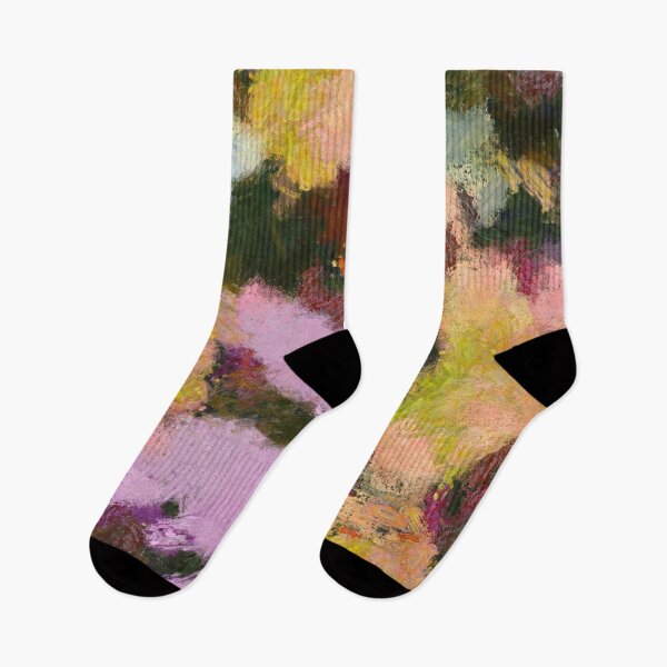 Item preview, Abstract painting in French impressionists style (pink, yellow, green) designed and sold by AnnaMelekhina.
