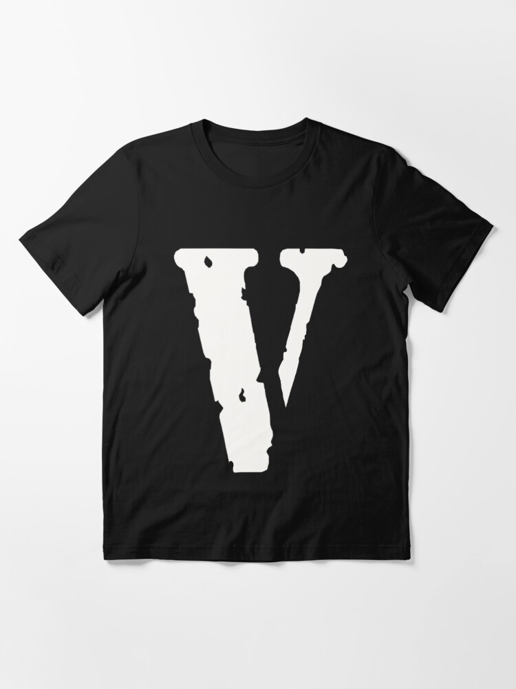 Vlone V-Lone Black and White Streetwear Friends T-Shirt as worn by ASAP Rocky 