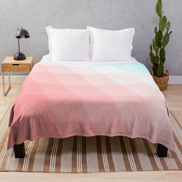 Item preview, Pastel Cyan Light Echos Geometric Pink Sherbert Vector Pattern designed and sold by patternsoup.