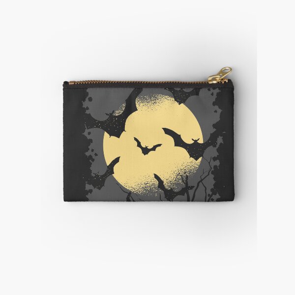 Item preview, Spooky Bat Colony | Cauldron of Bats Flying Over the Moon designed and sold by SLAG-Creative.