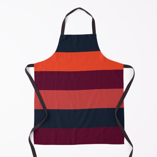 Item preview, Maroon orange navy stripes designed and sold by likebakerdo.