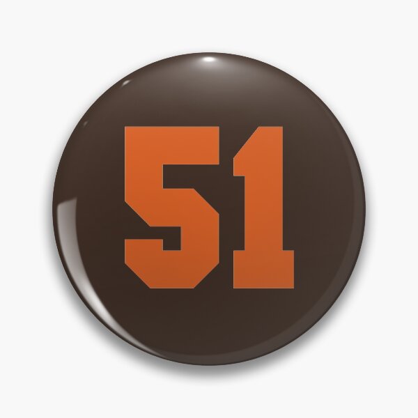 Item preview, 51 Number Cleveland Sports Fifty-One Brown Jersey designed and sold by HelloFromAja.