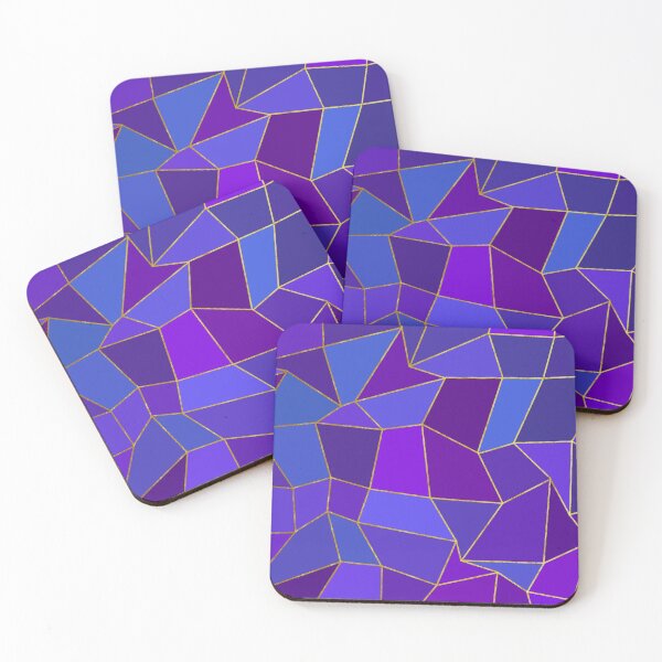 Item preview,  Mosaic,purple triangles  geometric pattern  designed and sold by MariaMarinova.