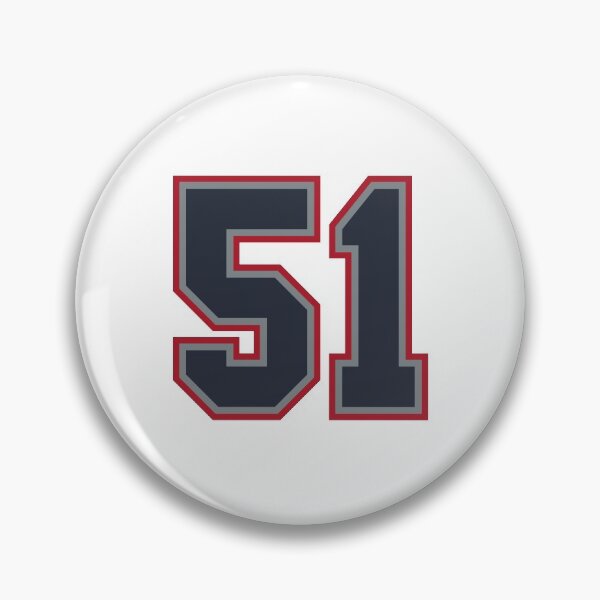 Item preview, 51 Navy Grey Red Sports Number Fifty-One designed and sold by HelloFromAja.