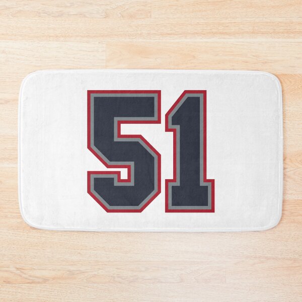 Item preview, 51 Navy Grey Red Sports Number Fifty-One designed and sold by HelloFromAja.