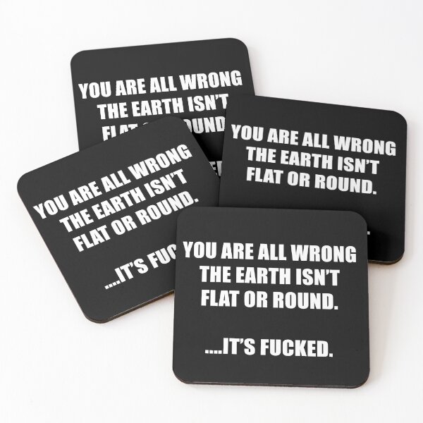 Item preview, Funny flat vs round Earth Conspiracy theory designed and sold by ArtOfRebellion.