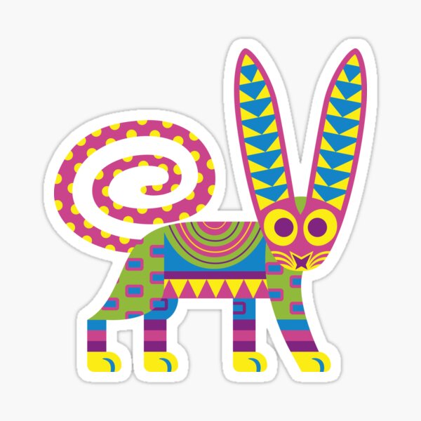 Aperçu de l'œuvre Chat mexicain Alebrije créée et vendue par madcocreative.