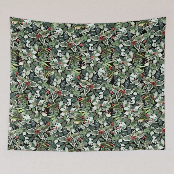 Item preview, Winter Foliage on Black designed and sold by Sidetracks.