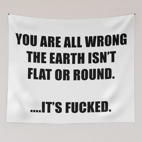 Item preview, Funny flat vs round Earth Conspiracy theory designed and sold by ArtOfRebellion.