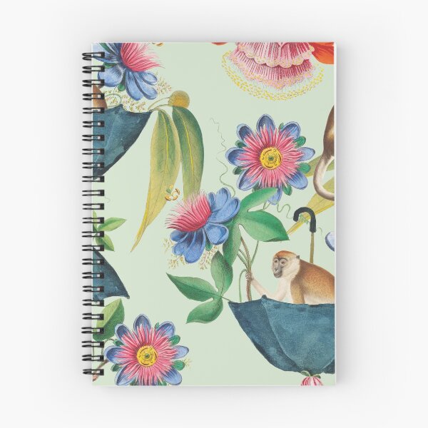 Item preview, Floral Monkeys in Umbrella designed and sold by TeeFuns.