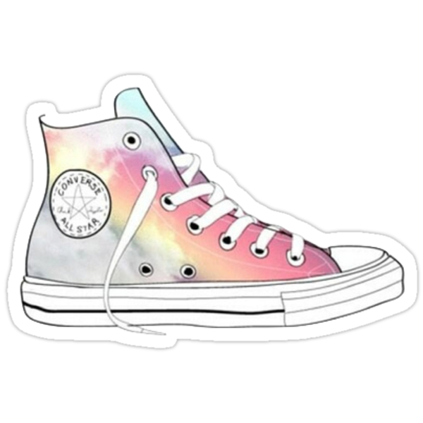 rainbow high tops stickers by charlo19 redbubble