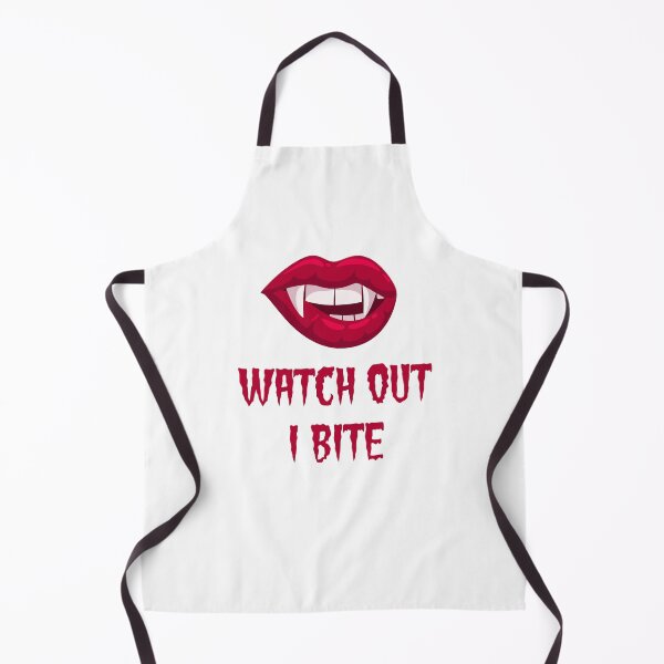 Item preview, Watch Out I Bite Vampire Halloween White designed and sold by Mareom Design.
