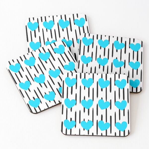 Item preview, Preppy Style Black Stripes and Heart Pattern designed and sold by jpjournals.