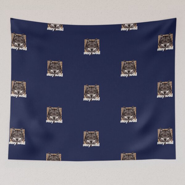 Item preview, Stay Wild wolf designed and sold by Ashley Dennis.