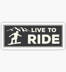 Pegatina Snowboard - Live to Ride