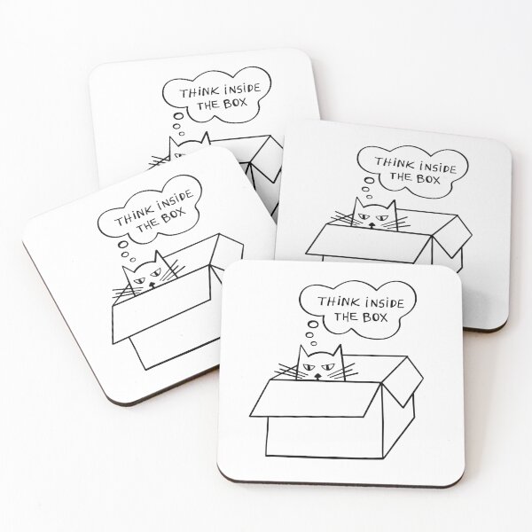 Item preview, Think Inside The Box Line Art designed and sold by majoihart.