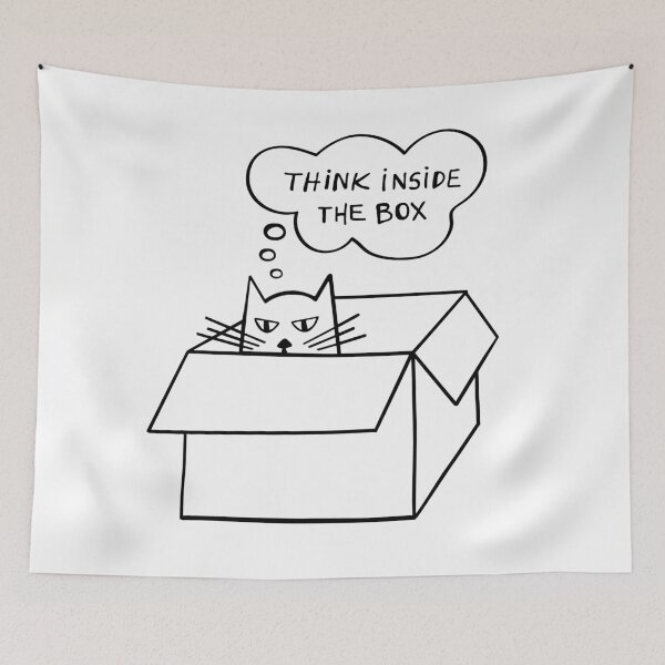 Item preview, Think Inside The Box Line Art designed and sold by majoihart.