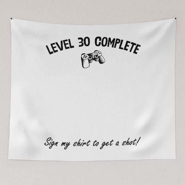 Aperçu de l'œuvre CADEAU DE LA FÊTE DU 30 E ANNIVERSAIRE POUR SIGN POUR GAMER créée et vendue par fatshirt.