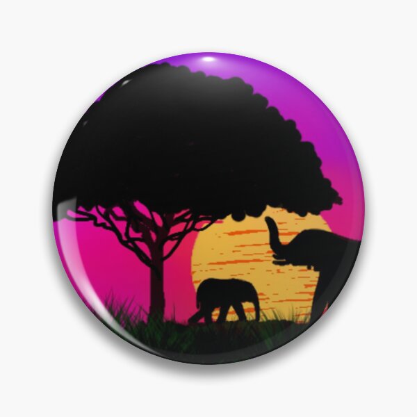 Aperçu de l'œuvre Beau lever de soleil avec éléphant créée et vendue par StylishSpectrum.