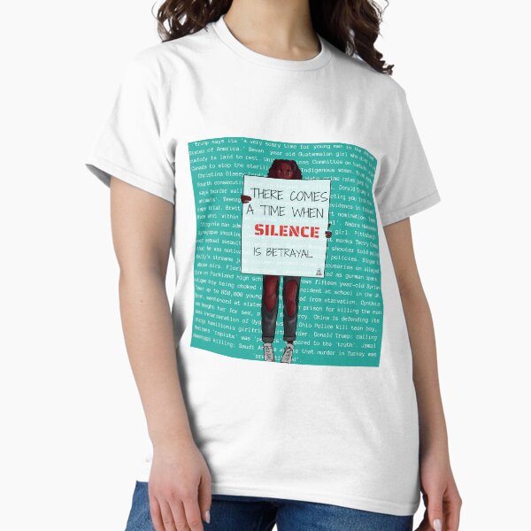 Item preview, silence is betrayal (teal version) designed and sold by munyaxh.
