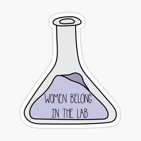 Item preview, Women belong in the lab flask designed and sold by abigailsommer1.