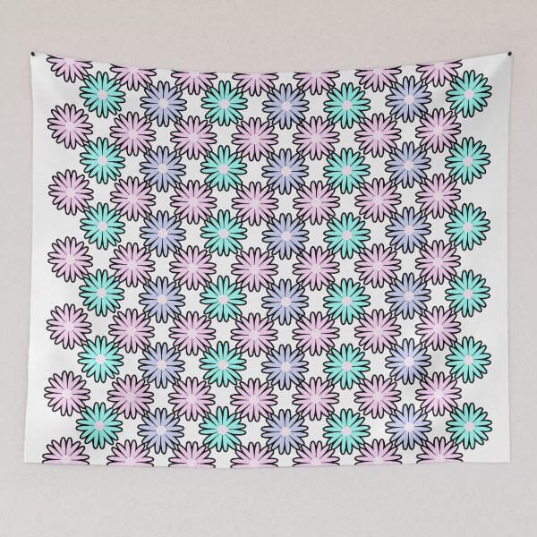 Item preview, Pastel color flower pattern, flowers graphic illustration designed and sold by Stéphane  Thirion.