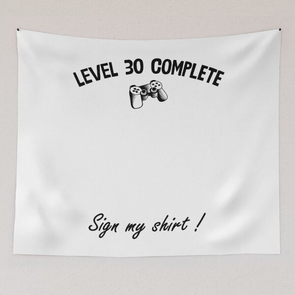 Aperçu de l'œuvre CADEAU DE LA FÊTE DU 30 E ANNIVERSAIRE POUR SIGN POUR GAMER créée et vendue par fatshirt.