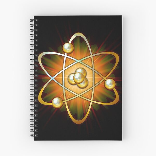 Item preview, Gold Atomic Circuit with electrons and nucleus designed and sold by Naumaddic Arts.