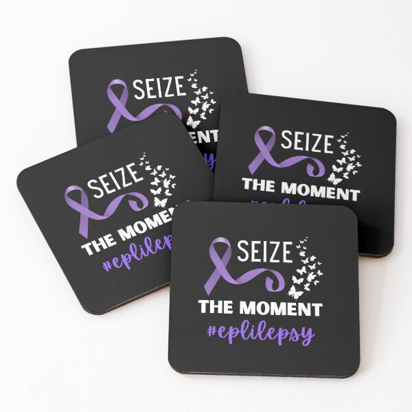 Item preview, Epilepsy Awareness Shirt Seizure October November 17th Cancer Survivor Purple Ribbon Cancer Support Hope Love Mental Health Depression Anxiety Inspirational Motivational Gift Idea  designed and sold by EpsilonEridani.