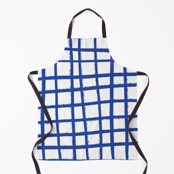 Item preview, Blue and White Abstract Grid Lines designed and sold by OpalEllery.