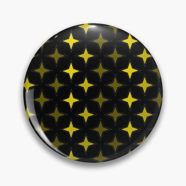 Item preview, Golden yellow star pattern on black background designed and sold by Stéphane  Thirion.