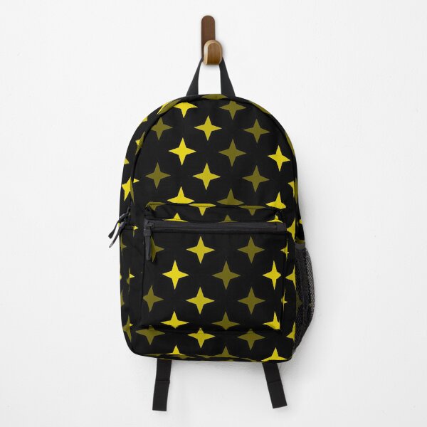 Item preview, Golden yellow star pattern on black background designed and sold by Stéphane Thirion.
