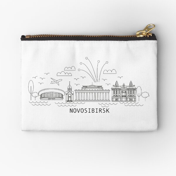 Novosibirsk City Artline Zipper Pouch