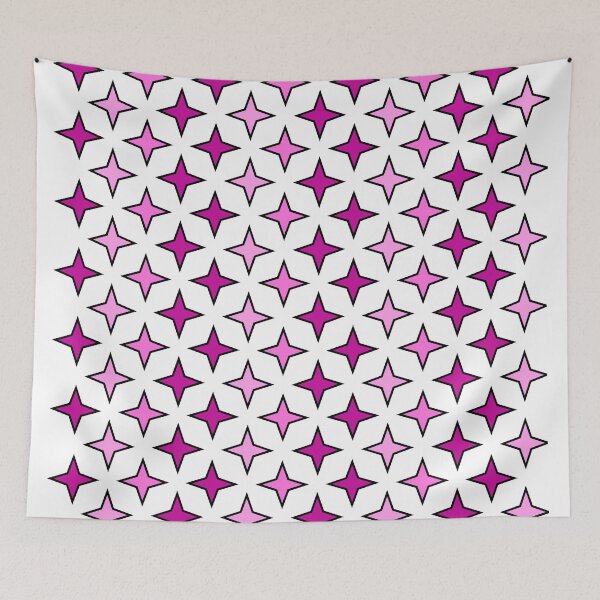 Item preview, Pink star pattern on white background, star pattern composition designed and sold by Stéphane  Thirion.