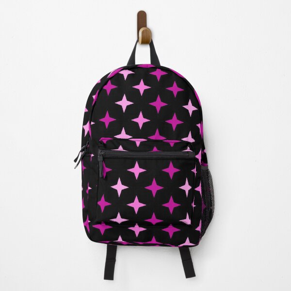 Item preview, Pink simple star pattern on black background, star pattern composition designed and sold by Stéphane Thirion.