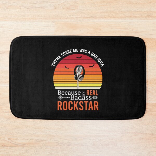 Item preview, Funny Retro Halloween Bad ass rock star t shirt design for rock stars designed and sold by anins-azuree.