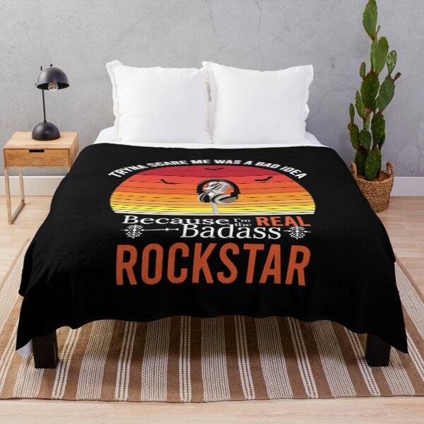 Item preview, Funny Retro Halloween Bad ass rock star t shirt design for rock stars designed and sold by anins-azuree.